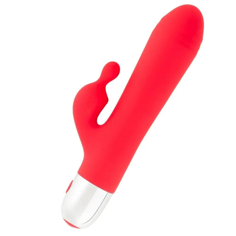 Vibratore coniglio Hugbox e vibratore femminile 10 programmi rosso - immagine 1