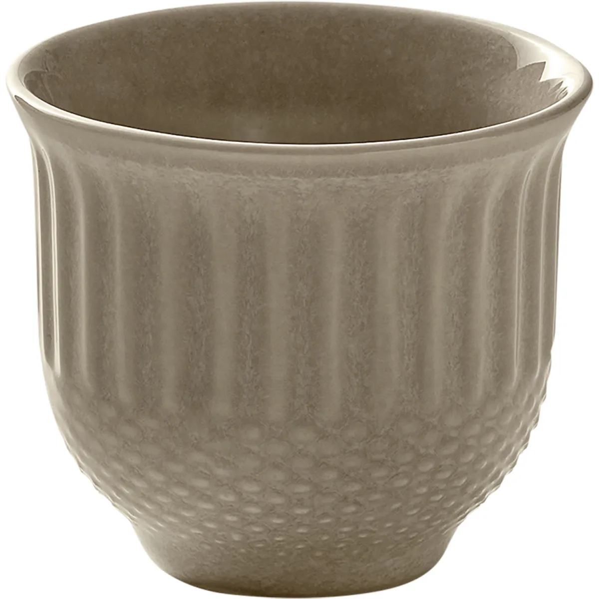 6x HEART&SOUL Tazzina caffè Pine Relief 0.08l; 90 ml, 6x5.8 cm (ØxH); beige; 6 pz. / Pacco - immagine 1