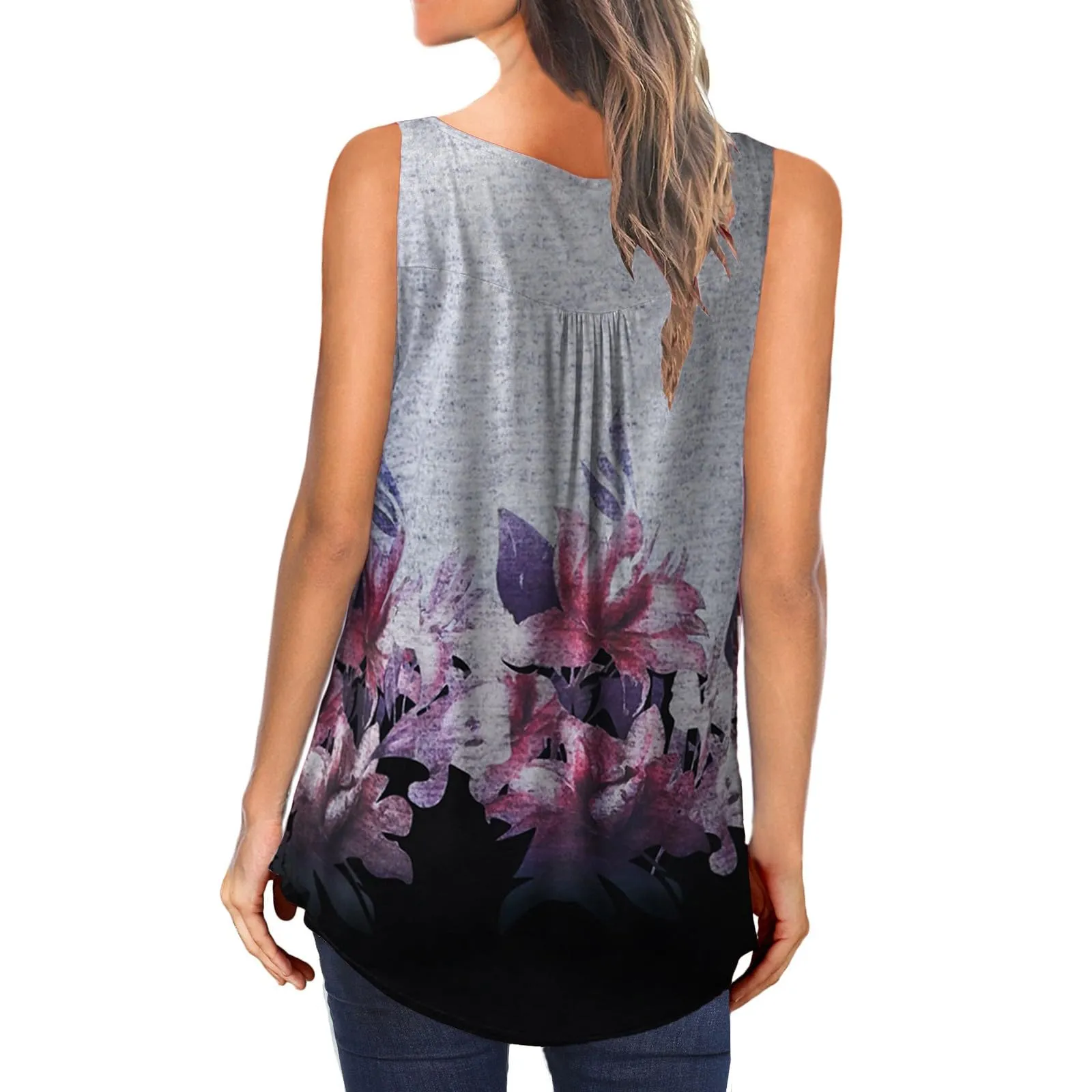 Uwdiohq Prime Deals of The Day Today Only Camicette Casual Senza Maniche da Donna Taglie Forti Maglietta Lunga Maglietta Donna Mamma T-Shirt Personalizzata Magliette Bianche Donna My Orders Placed - immagine 4