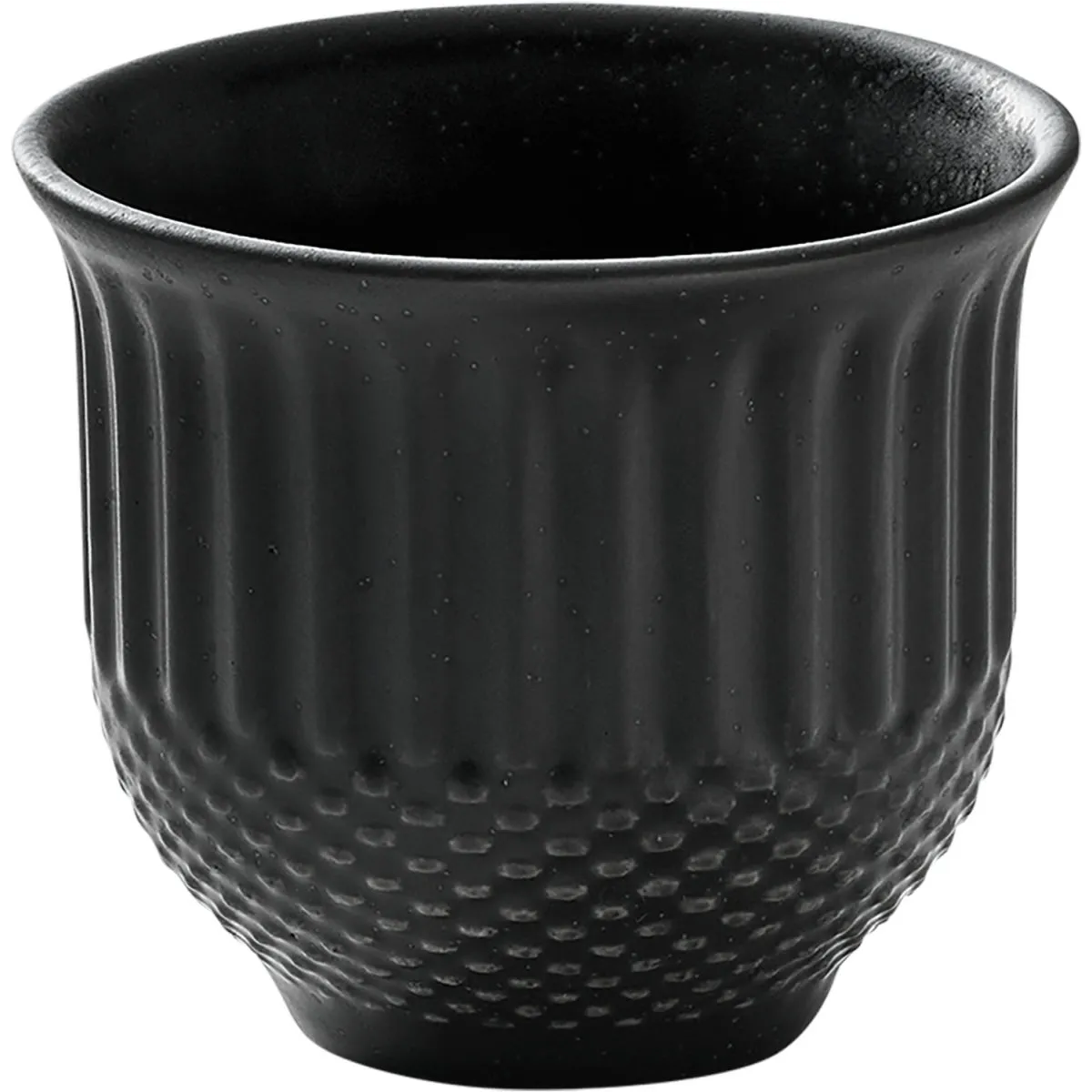 6x HEART&SOUL Tazzina caffè Pine Relief 0.08l; 90 ml, 6x5.8 cm (ØxH); nero; 6 pz. / Pacco - immagine 1