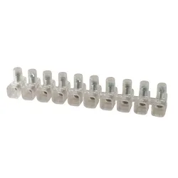 Set morsetti elettrici 10 pz unipolari isolati per cavi 1,5 mmq Trasparente PP0190 - immagine 1