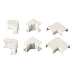 Kit accessori set angoli per canaline da 30x15 mm Bianco PP0217 - immagine 1