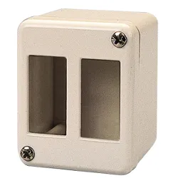 Scatola elettrica esterna per 2 moduli ( IP20 ) serie Basic, Magic Avorio PP0154 - immagine 1