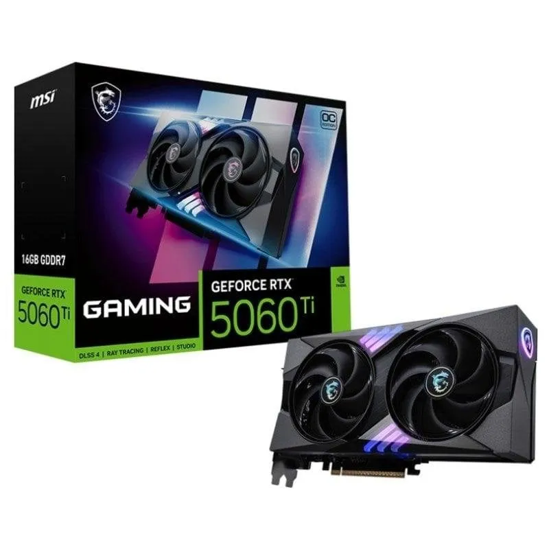 Scheda Grafica MSI GeForce RTX 5060 Ti GAMING OC 16GB GDDR7 Reflex 2 RTX AI DLSS4 - immagine 1