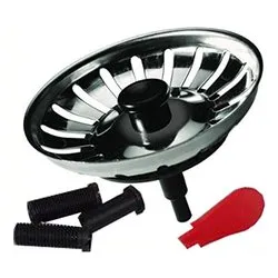 Tappo scarico (80mm) griglietta a scatto per lavello Cromo CAVSIFO150SC - immagine 1