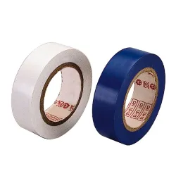 Set nastri isolanti elettrici (15mm x 10m) 2 pz Bianco e Blu PP0518 - immagine 1
