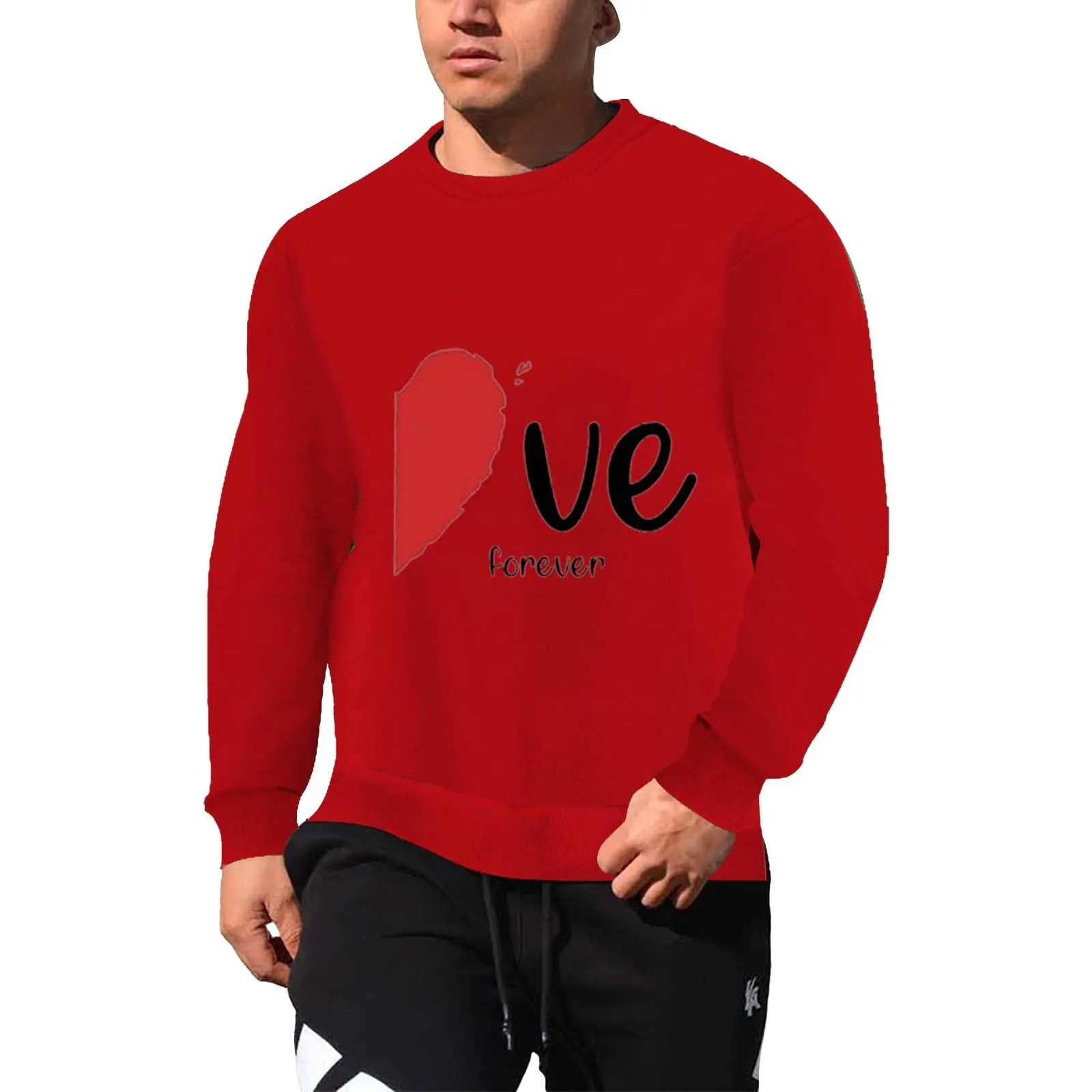Uwdiohq Deal of The Day Prime Today 2024 Felpa di San Simpatico Pullover Stampato a Forma di Cuore Girocollo Camicia a Maniche Lunghe Primavera/Autunno Maglioncini Leggeri Magl Todays Daily Deals - immagine 2