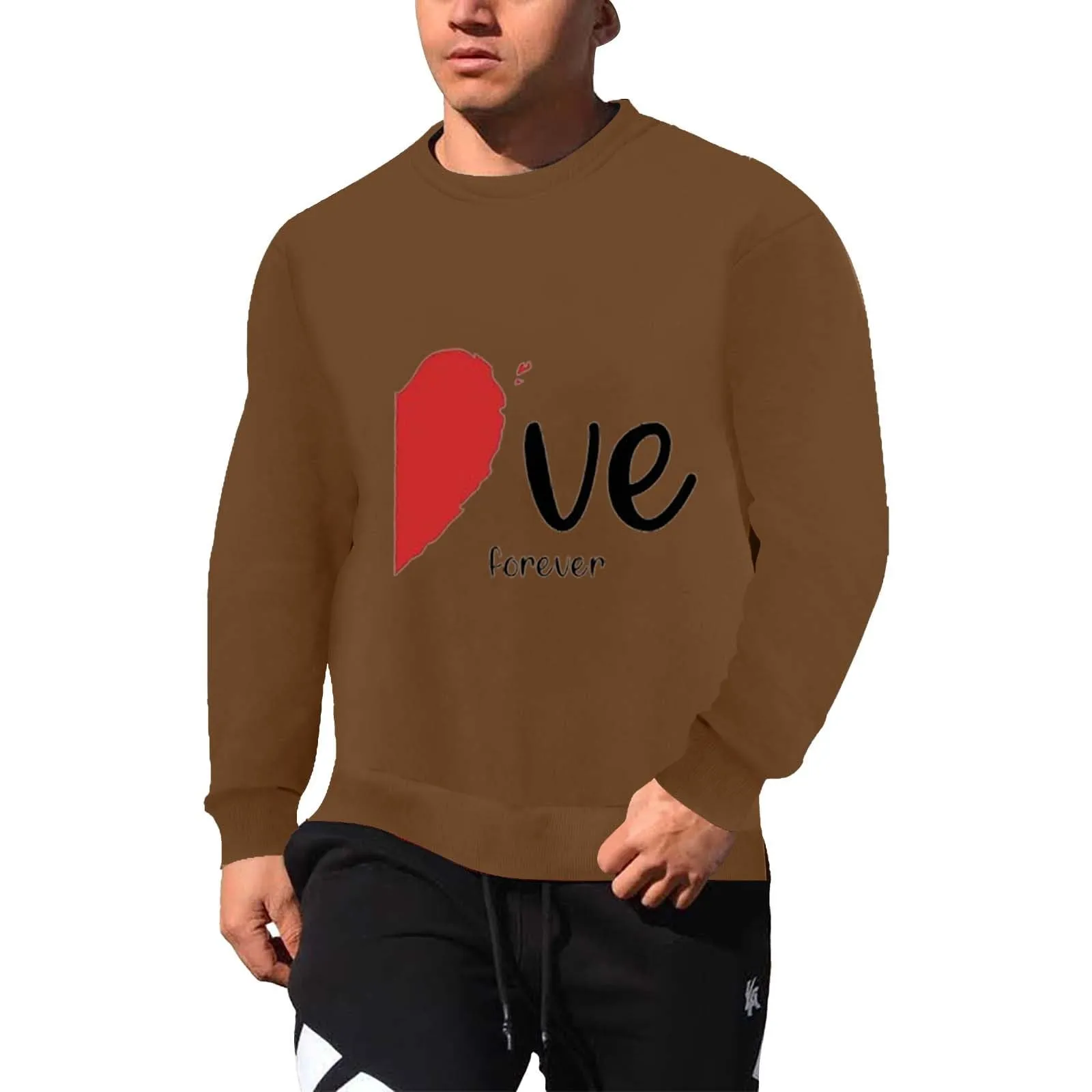 Uwdiohq Offerte Saldi 2024 Felpa di San Simpatico Pullover Stampato a Forma di Cuore Girocollo Camicia a Maniche Lunghe Primavera/Autunno Maglioncini Leggeri Maglietta Donna Pr Todays Daily Deals - immagine 2
