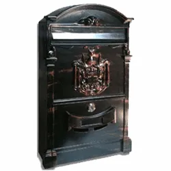 Cassetta posta senza tettuccio (25,5x8,3x41cm) Bronzo antico REGIEPOSTEBR - immagine 1