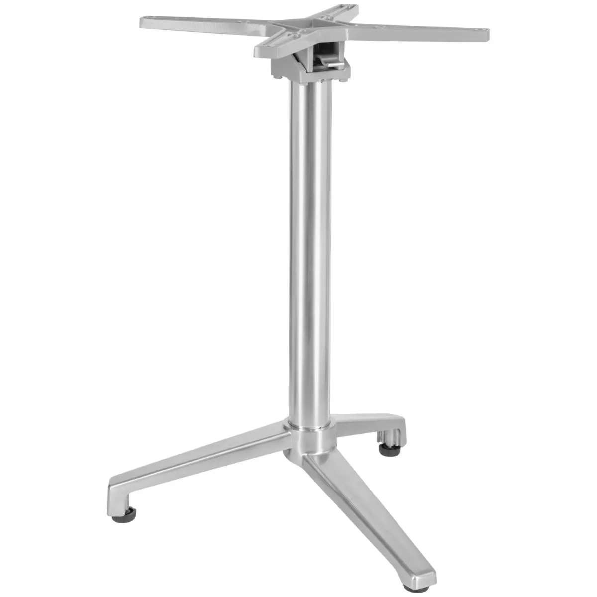VEGA Base tavolo Taipa pieghevole a tre gambe; 52x52x72 cm (LxLxH); argento - immagine 1