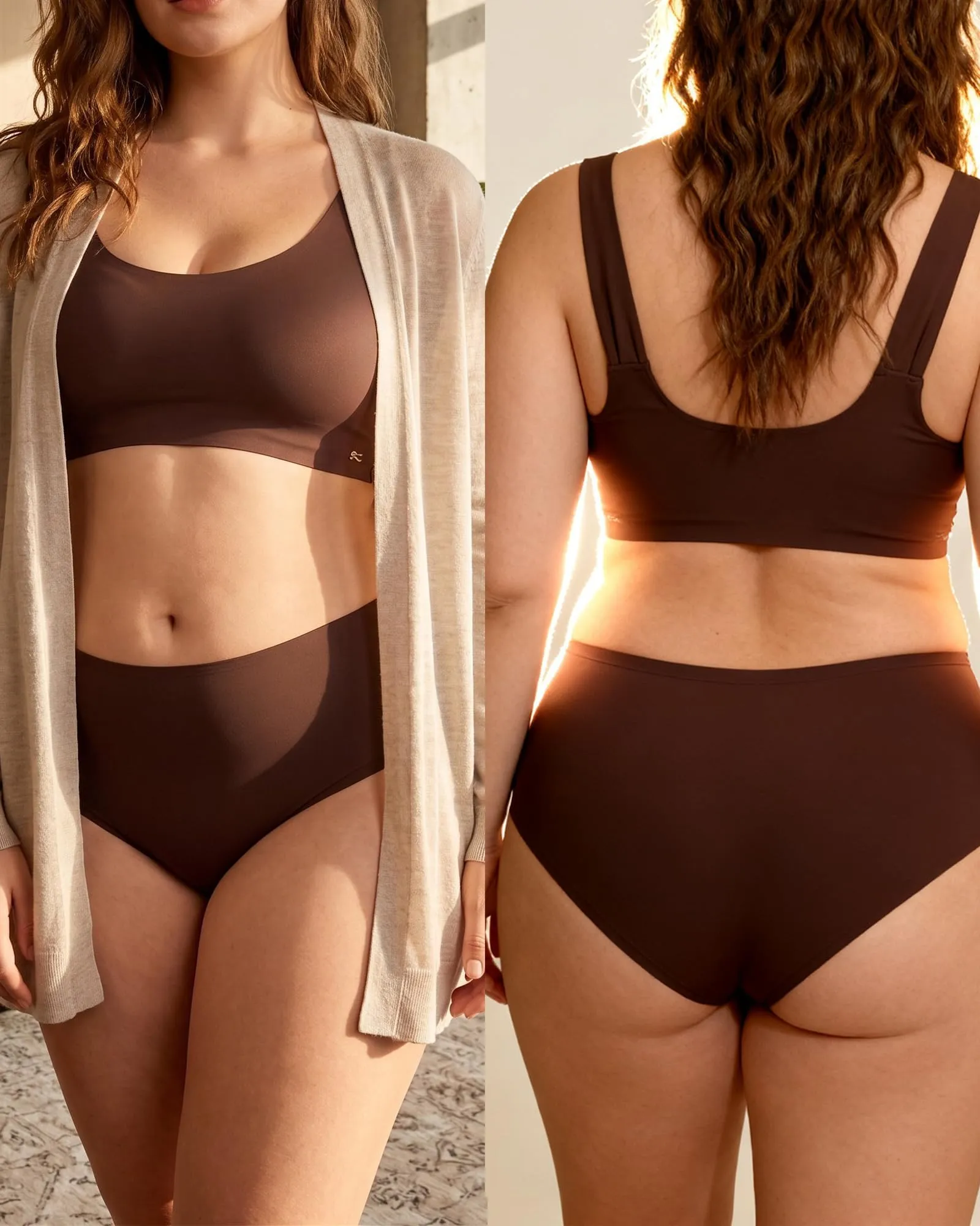 ALL OF SHE 5 Pack di Mutande Senza Cuciture Donne a Vita Media scivolamenti Morbidi Mutandine Senza Cuciture Biancheria Intima Donne Multipack XS-XL,XL - immagine 2