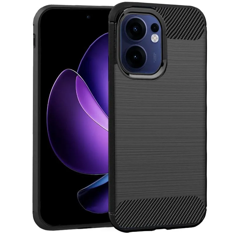 Custodia fantastica per Oppo Reno 13 F 5G / 13 FS 5G, colore nero carbone - immagine 1