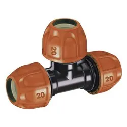 Raccordo derivatore a 3 vie per tubi polietilene 16,6 - 20 mm RAINJET 90323 - immagine 1
