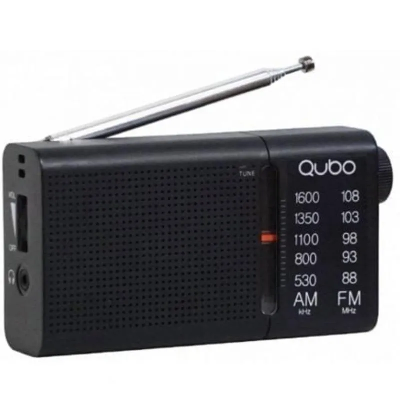 Radio Qubo RS-2 Portatile AM/FM con Cuffie e Pile - immagine 1
