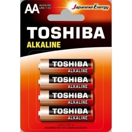 Toshiba Alkaline LR6 Confezione da 4 batterie alcaline AA da 1,5 V - immagine 1