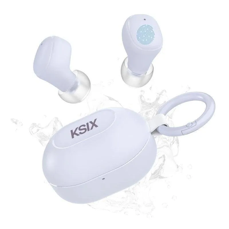 Auricolari Ksix Neutron True Wireless Bluetooth 5.4 per Musica e Chiamate IPX4 Lilla - immagine 1