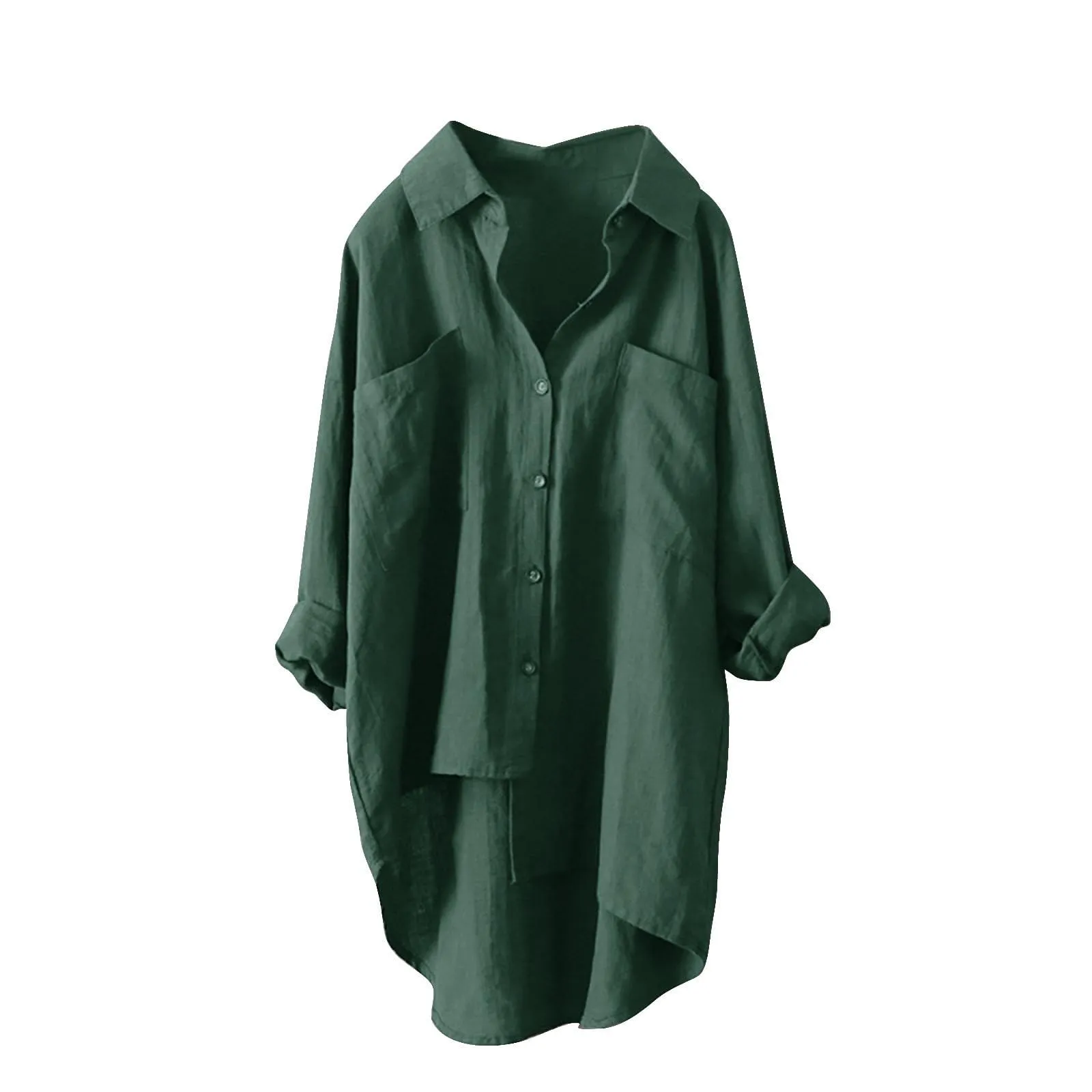 Camicia XS Donna Day Prime Blusa Elegante Donna Cerimonia Camicia Cotone Donna Manica Corta Camicia Donna Fantasia Geometrica Maglietta con Manica A Campana Camicia Donna Moda Prime Deals - immagine 3