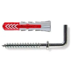 Set tasselli bimateriale con gancio medio (6mm) Duopower 6 C 2 K ( 12 pz) 537631 - immagine 1