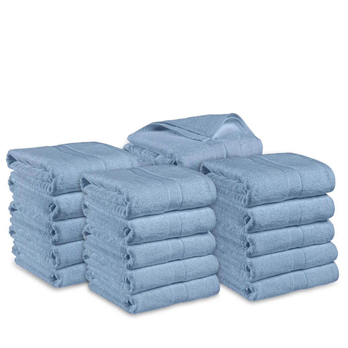 20x PULSIVA Confezione risparmio telo doccia Marte colorato; 70x140 cm (LxL); blu; 20 pz. / Pacco - immagine 1