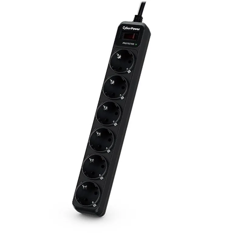 Multipresa CyberPower B0620SC0-DE 6 prese con protezione sovratensione interruttore - immagine 1