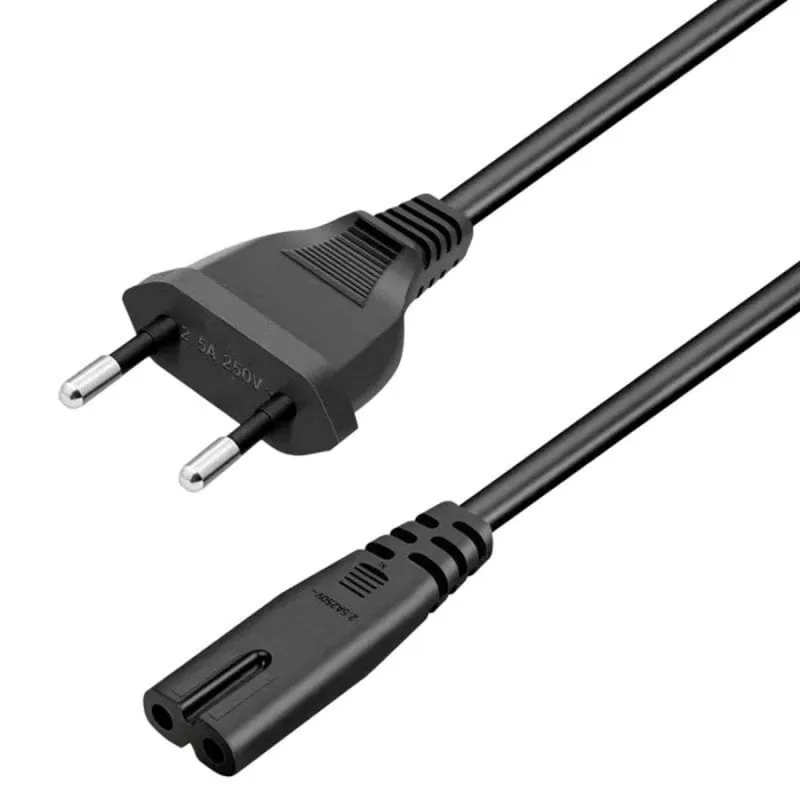 Cavo alimentazione PCCOM Essential C7 Schuko 1.8m Nero 250V 2.5A universale figura 8 - immagine 1