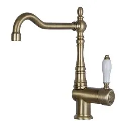 Miscelatore lavello monocomando Ottone anticato MIR6O 2 - immagine 1