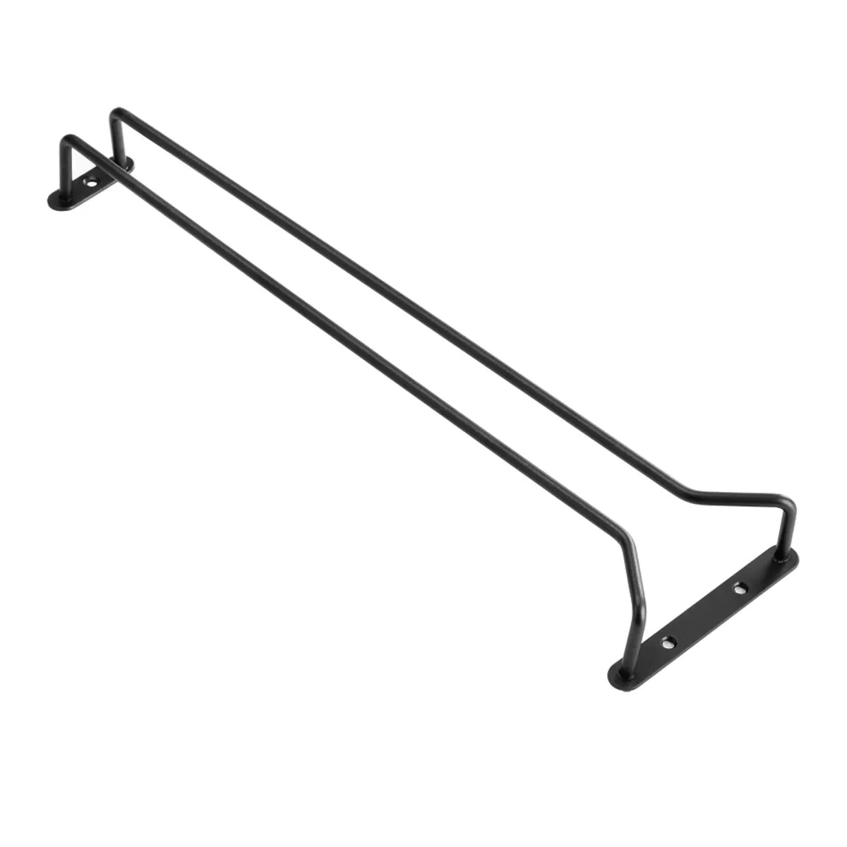 Stalgast Portabicchieri sospeso, a fila singola, nero, L. 400 mm; 40x12x4 cm (LxLxH); nero - immagine 1