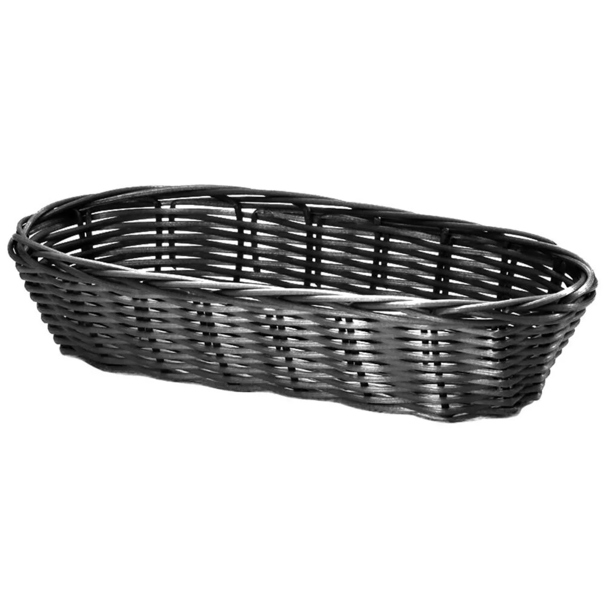 Stalgast Cestino da buffet, polipropilene; 23x5 cm (LxH); nero; rettangolare - immagine 1