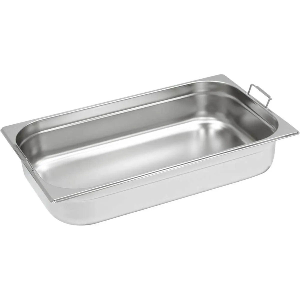 Stalgast Contenitori Gastronorm serie Basic, gastronorm 1/1, con maniglie a scomparsa; GN 1/1, 0.014 l, 53x32.5 cm (LxP); argento - immagine 1