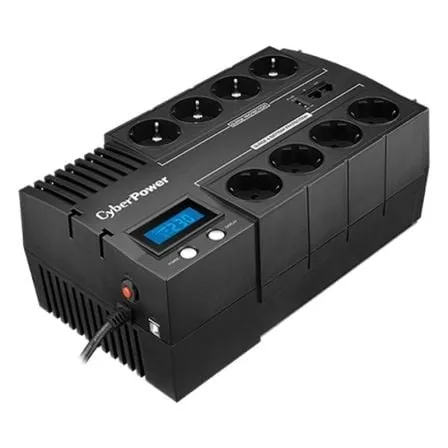 CyberPower BR1000ELCD UPS interattivo di linea 1000VA 600W LCD 8 prese Schuko - immagine 1