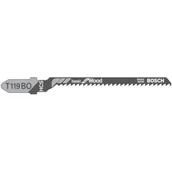 Lame seghetti alternativi tagli curvi fini Legno T119BO 5 pz (83mm) 2608630310 - immagine 1
