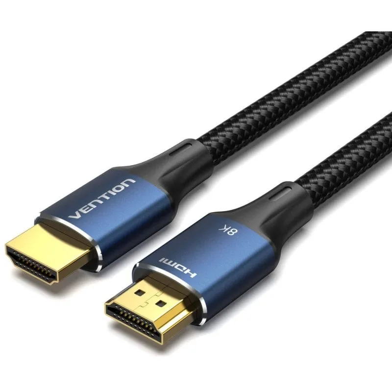 Cavo HDMI 2.1 Vention UltraHD 8K 48 Gbps maschio-maschio intrecciato 1 m blu - immagine 1