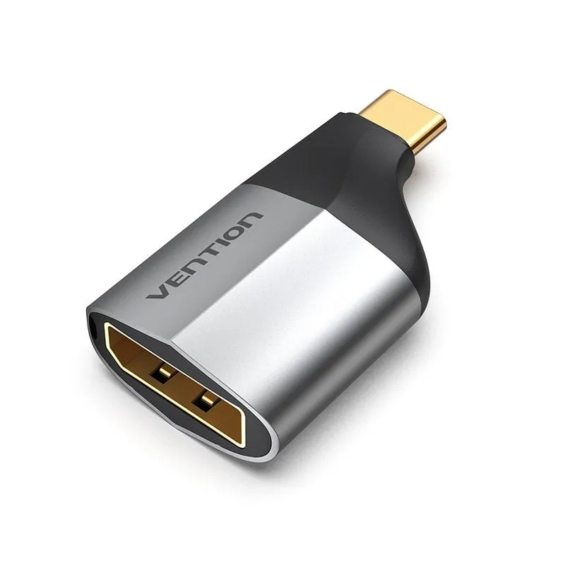 Adattatore USB tipo C a DisplayPort Vention 4K 60Hz ABS alluminio nero/grigio - immagine 1