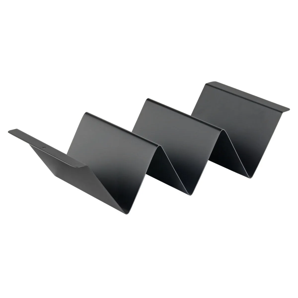Stalgast Porta tacos in acciaio, tre scomparti; 21.5x5 cm (LxH); nero; rettangolare - immagine 1