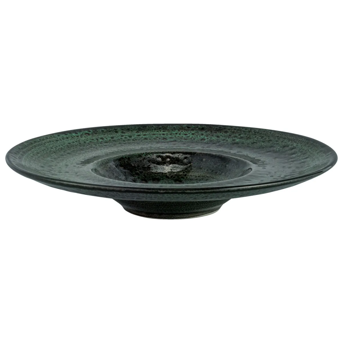 6x VEGA Piatto Black Reef fondo, con falda larga; 100 ml, 23 cm (Ø); verde/nero; rotonda; 6 pz. / Pacco - immagine 1