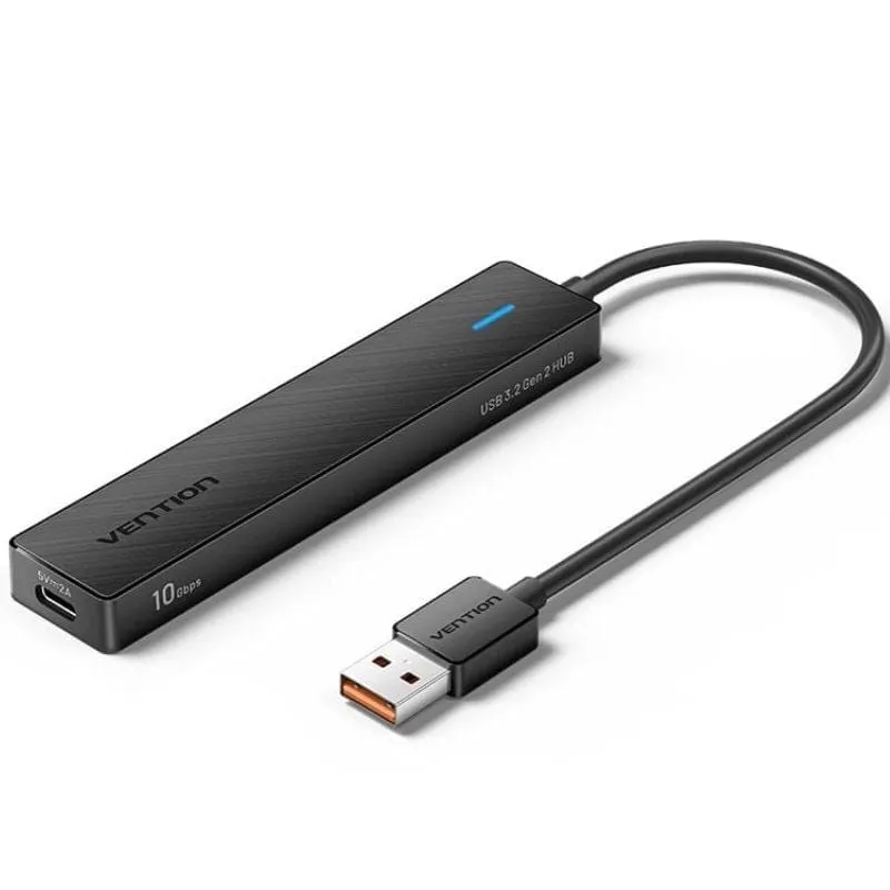 Vention CHSBB HUB 5 in 1 USB-A a USB-C 3.2 Gen2x2/USB-A 3.2 Gen2x2/USB-C 10G 0,15 m Nero - immagine 1