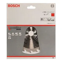 Lama a disco sega circolare (150mm) 18 denti taglio traverso vena SPEEDLINE WOOD 2608640781 - immagine 1