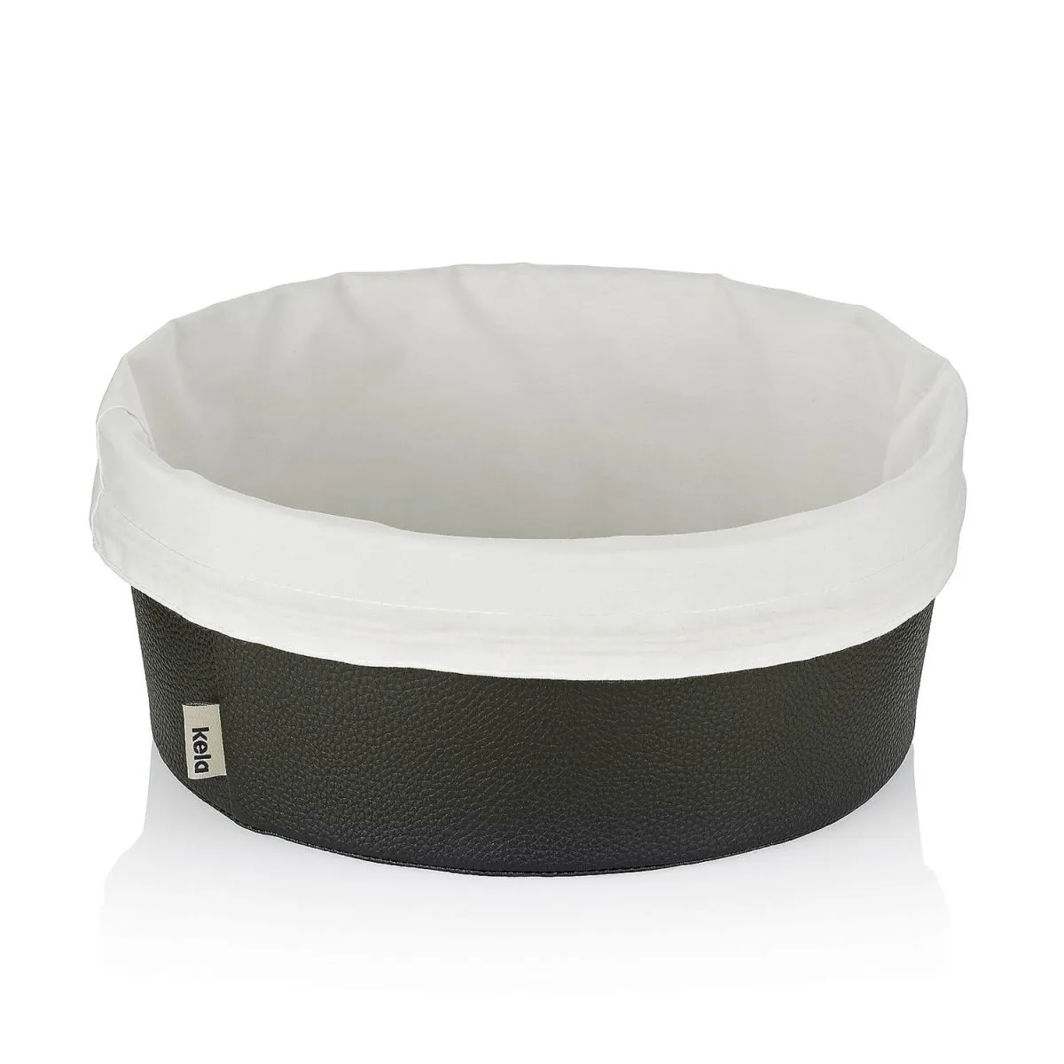 kela Cestino per il pane Grana in pelle PU; 28x11 cm (ØxH); nero; rotonda - immagine 1