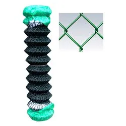 Rete maglie quadre (1,5x25mt) filo d. 2,2mm acciaio plastificato REPLAX TL70 Verde GPR06150025B - immagine 1