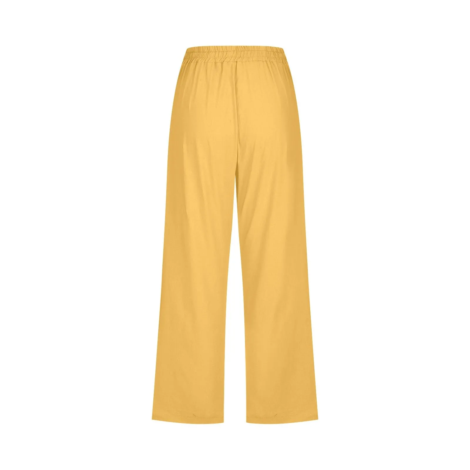 Pantaloncini Pinocchietto Donna Estivi Pantaloni Casual Estivi Sportivi Pantalone Capri Eleganti Leggeri Bermuda 7/8 Di Lino Traspiranti Pinocchietti Palazzo a Vita Alta Coulisse Regolabile Curvy - immagine 5