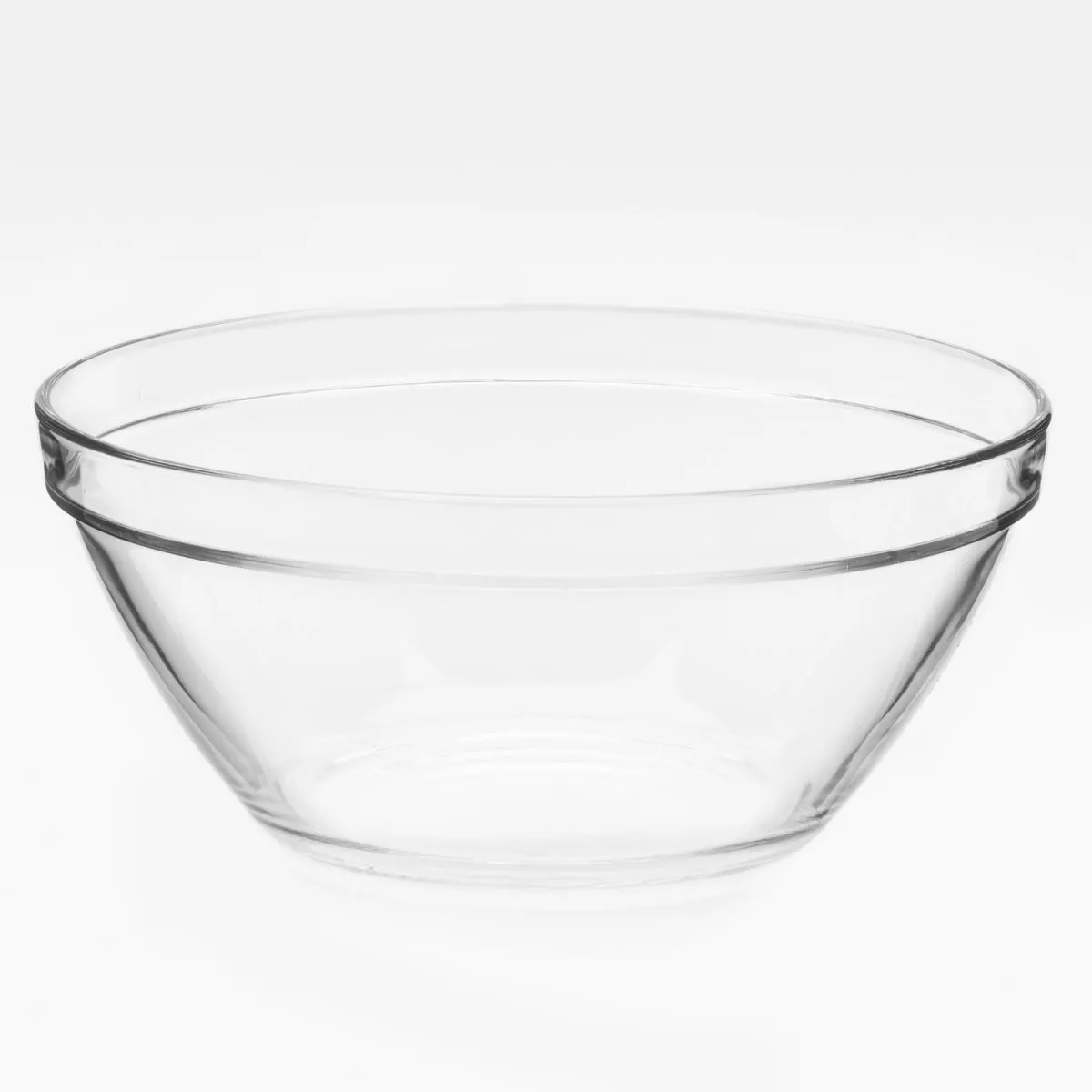 4x Bormioli Rocco Schale Pompei 26 cm; 3650 ml, 26x26x26x11.5 cm (LxLxØxH); trasparente; rotonda; 4 pz. / Pacco - immagine 1