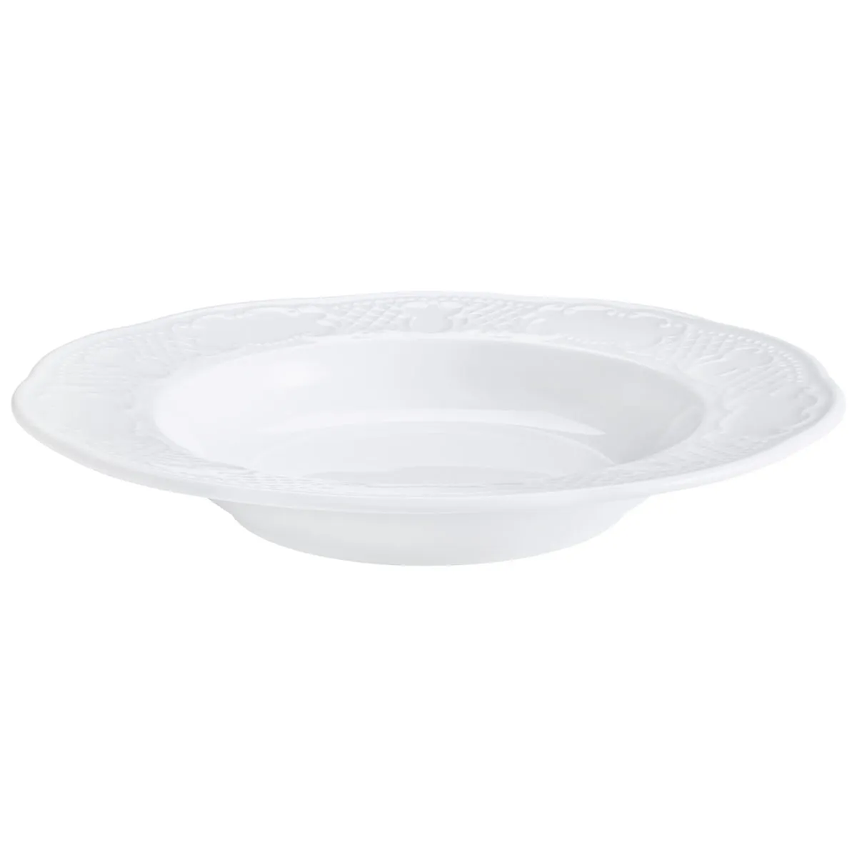 6x VEGA Piatto Minuett fondo; 230 ml, 22.5x3.8 cm (ØxH); bianco; rotonda; 6 pz. / Pacco - immagine 1