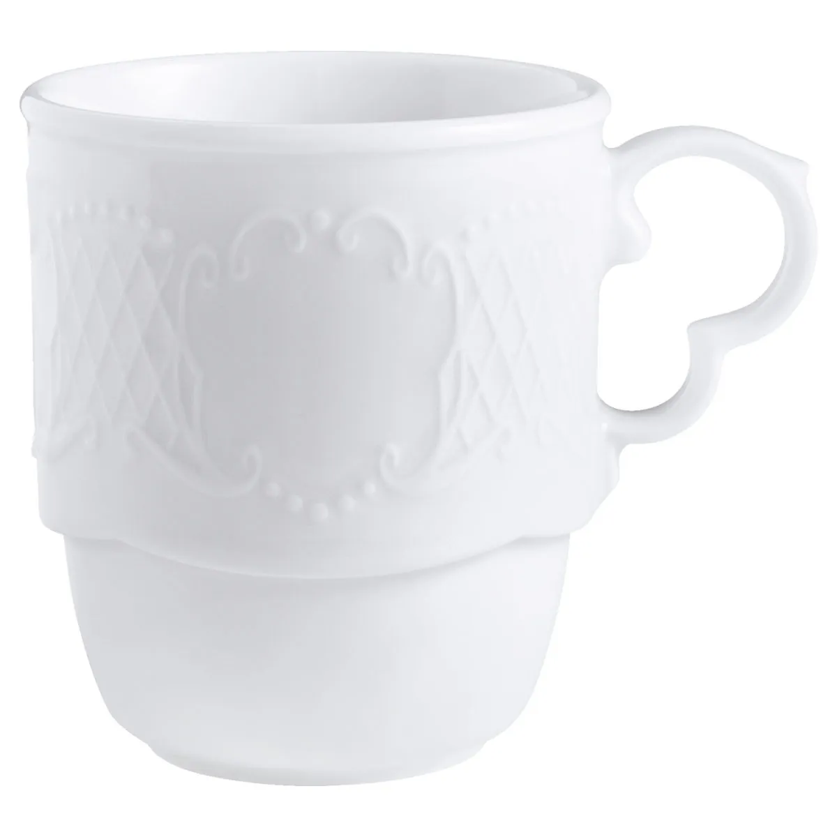 6x VEGA Tazza Mug Minuett; 300 ml, 8x9.7 cm (ØxH); bianco; rotonda; 6 pz. / Pacco - immagine 1