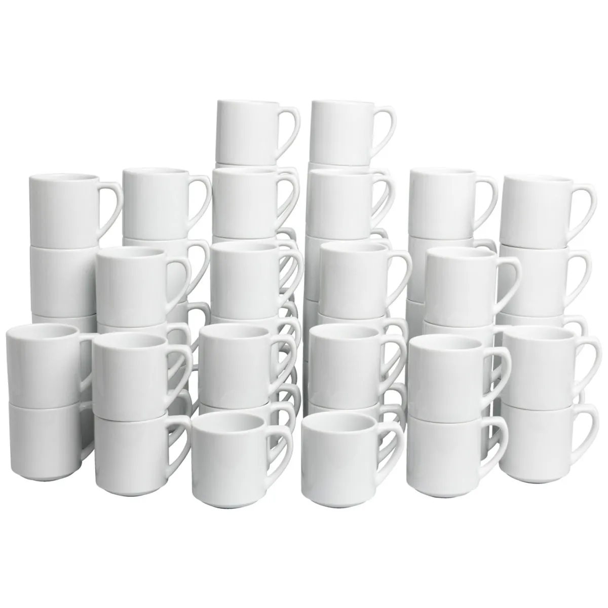 60x VEGA Confezione risparmio tazza mug Base 60 pz; 280 ml, 7.5x9 cm (ØxH); bianco; rotonda; 60 pz. / Pacco - immagine 1