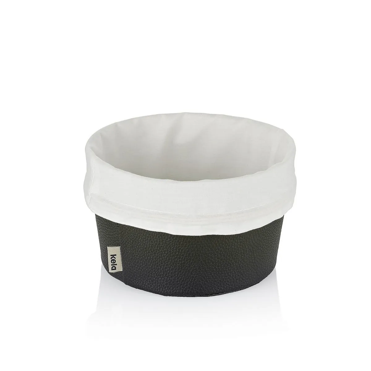 kela Cestino per il pane Grana in pelle PU; 19x11 cm (ØxH); nero; rotonda - immagine 1