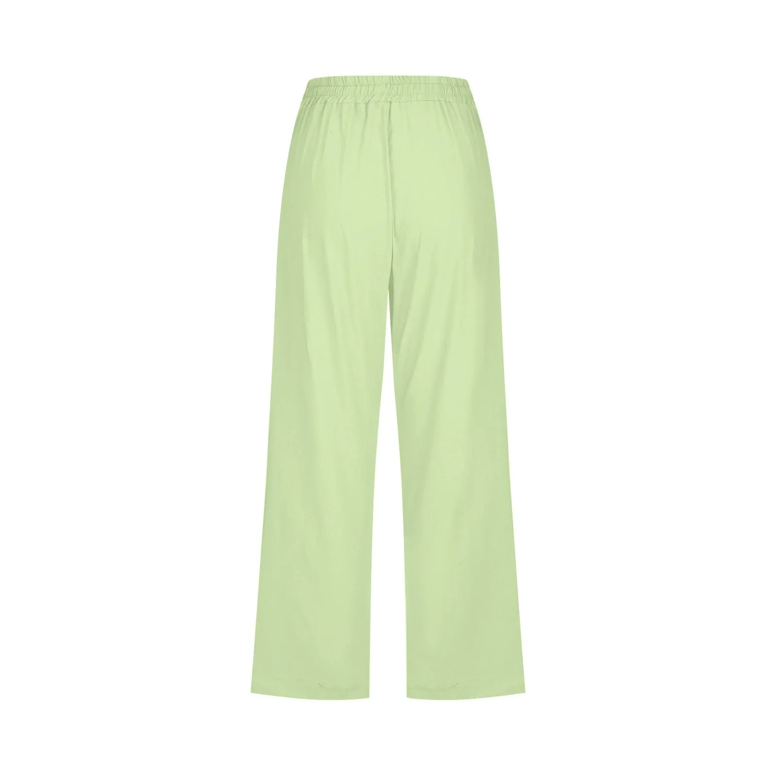 Pantaloncini Pinocchietto Donna Estivi Pantaloni Casual Estivi Sportivi Pantalone Capri Eleganti Leggeri Bermuda 7/8 Di Lino Traspiranti Pinocchietti Palazzo a Vita Alta Coulisse Regolabile Curvy - immagine 5
