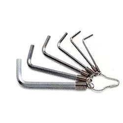 Set chiavi maschio esagonale piegate per brugole 6 pz 96/ST Cromo 000960370 - immagine 1