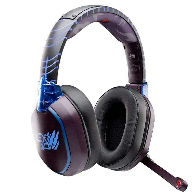 Lexip TSXLXHS0003 Cuffie wireless Bluetooth 5.1 con microfono staccabile RGB - immagine 1