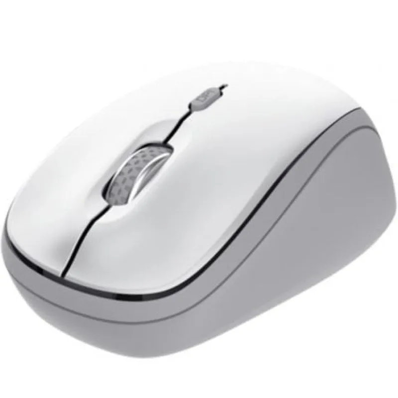 Mouse wireless Trust 1600 DPI multi-dispositivo in plastica riciclata bianco - immagine 1
