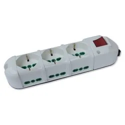 Multipresa tavolo con interruttore 9P 10/16A TRIAX Bianco 42126 - immagine 1